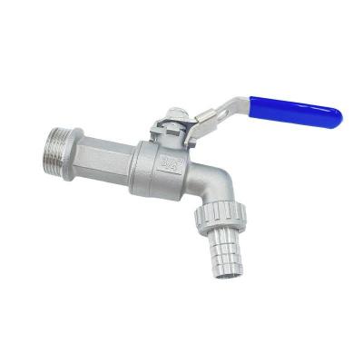 Tubina de válvula de linha de aço inoxidável de tipo recto com válvula de esfera flutuante