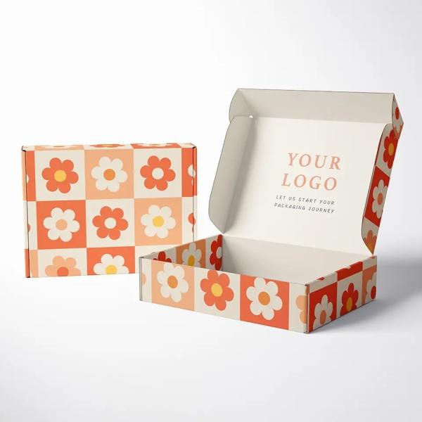 Boîtes d'emballage imprimées personnalisées Cadeau cosmétique Pliable Boîtes en papier pour l'expédition
