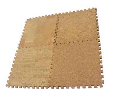 Eco Cork Pads Retangular Cork Puzzle natural antiderrapagem Mat Placemats 60x60cm
