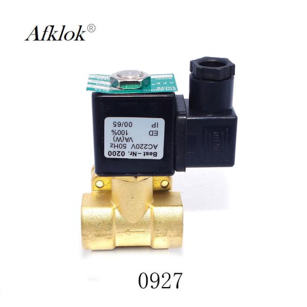Two Position Solenoid Water Valve Brass Material 0927 Two Way Pilot Diaphragm Type