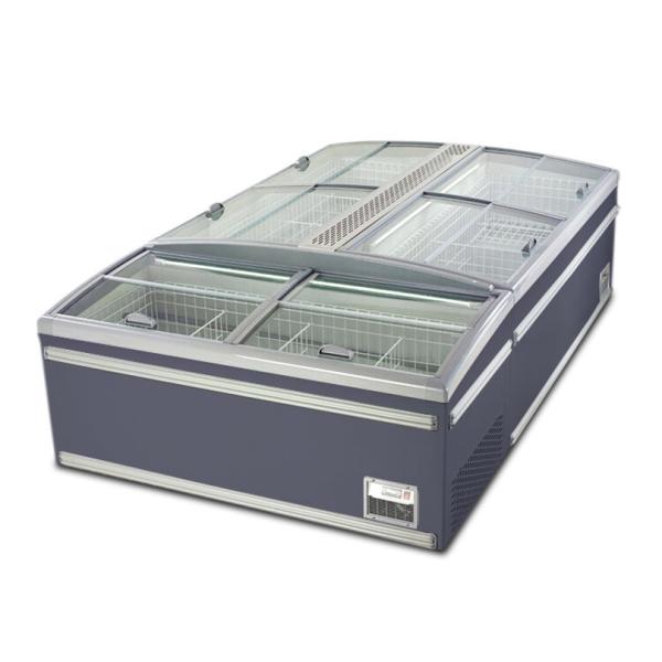 Supermarket Frozen Goods / Food / Seafood Storage Display Island Cabinet Freezer