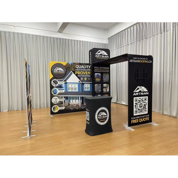 Polyester Fabric 10x20 Exhibit Booth CMYK Printed 10x20 Modular Booth