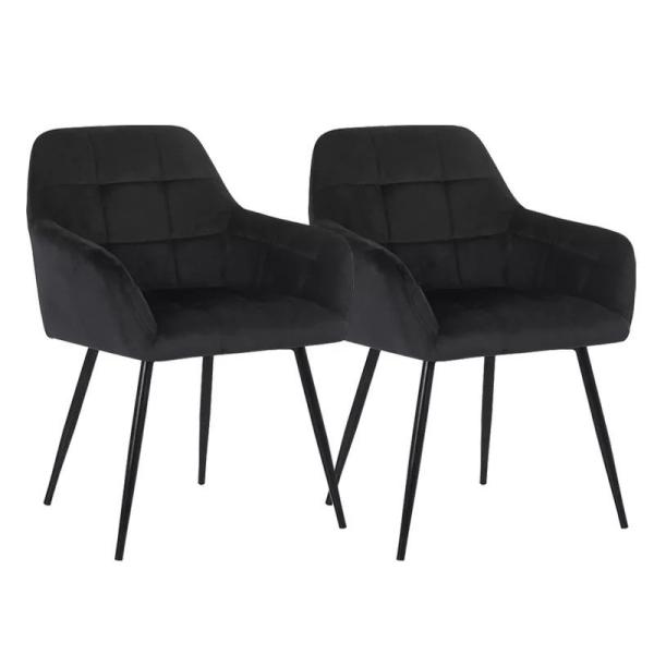 ISO9001 Velvet Fabric Seat Nordic Dining Chairs OEM ODM Available