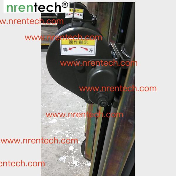 12m crank manual telescopic mast, crank antenna mast, telescpic mast, manual mast, aluminum telescopic mast