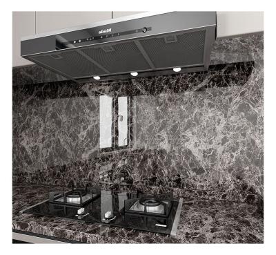 Peel Off Marble Wallpaper Heat Resistant 10m Black Marble Effect Wallpaper