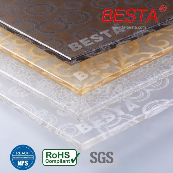 ITS Folhas de acrílico decorativas personalizáveis para painéis de porta de armários de cozinha