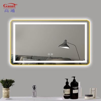 Espelho de vidro Luz LED Espelho de banheiro para salão de luxo Sala de dormir Sala de estar Decoração residencial