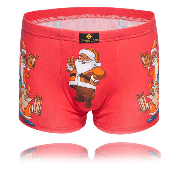 New Style Underwear Men underwear funny Print Cotton Men Boxer Sexy Brand Cuecas Cool Men