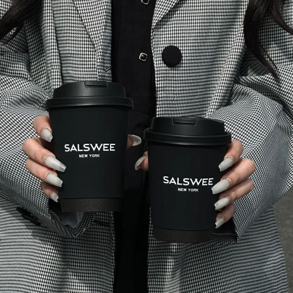 Gobelet jetable à double paroi personnalisé pour papier peint, écologique, pour boissons chaudes et froides, ensemble de tasses à café