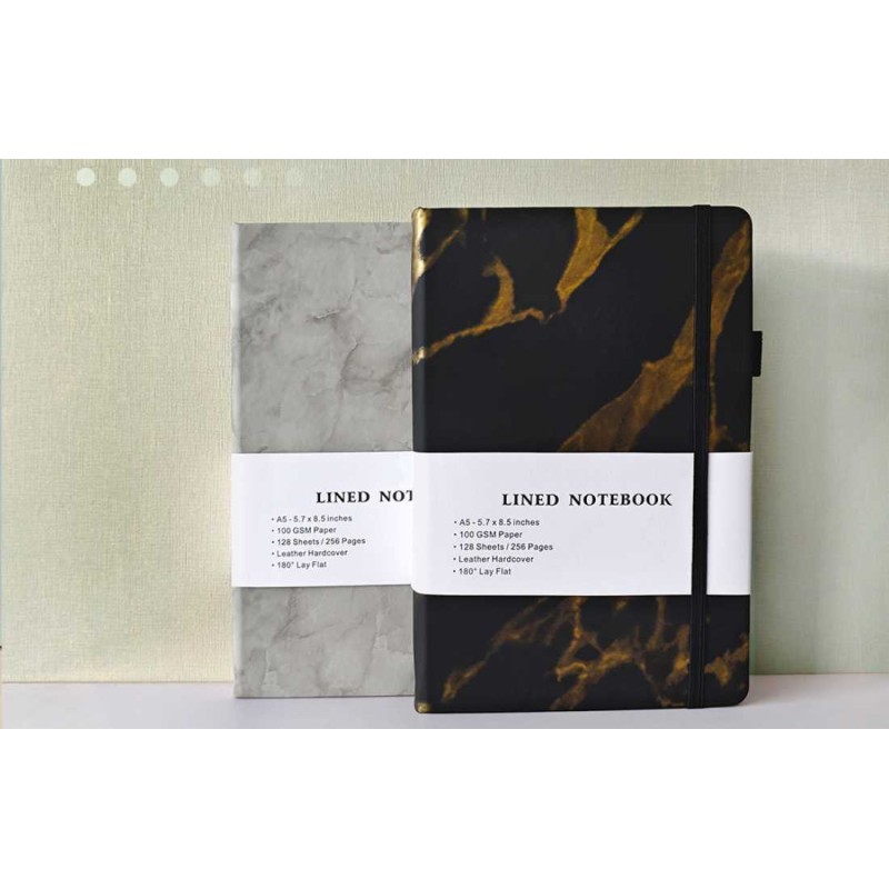 Personalized Hardcover PU Embossed Leather Notebook A5 Business Journal 500 Gram