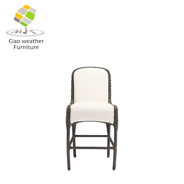 Ensemble de jardin de la villa Patio Rattan Wicker Chaise en aluminium Design meubles intérieurs et extérieurs