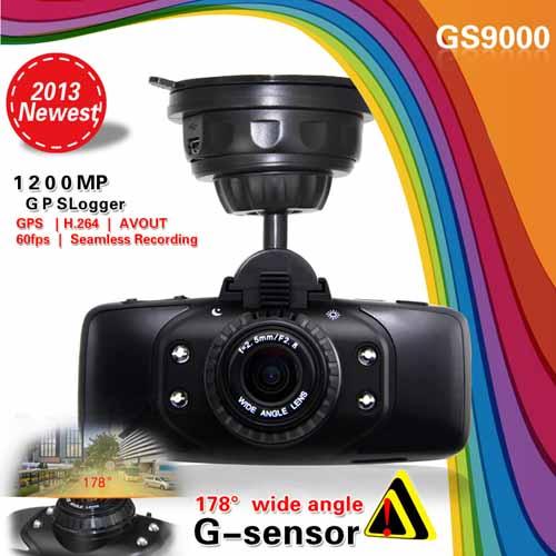 GS9000 GPS Car DVR Ambarella A7 Chip 1080p Full HD Night Vision 2.7'' LCD Car Camera