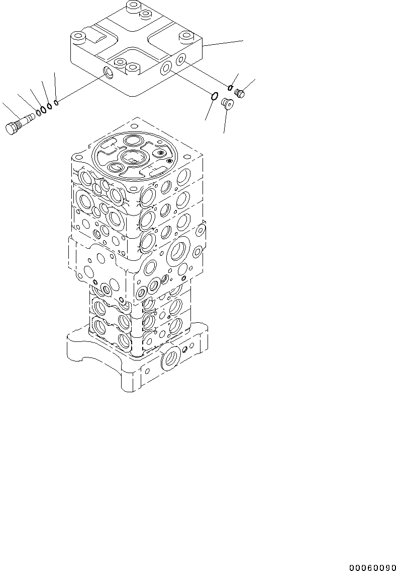 PC130-8 723-56-12703 723-56-12702 723-56-12701 723-56-12700 Hydraulic Control Valve Assy Main Valve For Excavator