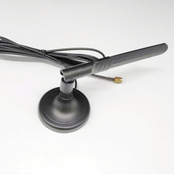 50W Digital VHF UHF TV Antenna , Magnetic Base RG58  / RG174 Cable HD Aerial Antenna