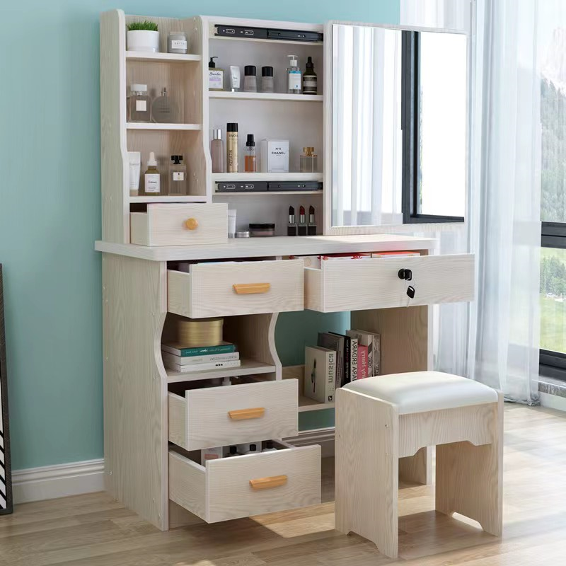 Mirror Bedroom Dressing Table Hotel Makeup Vanity Table