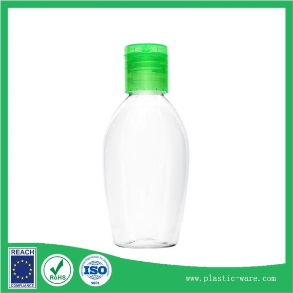 50 ml oval flip bottle hand sanitizer packing bottle pet bottles