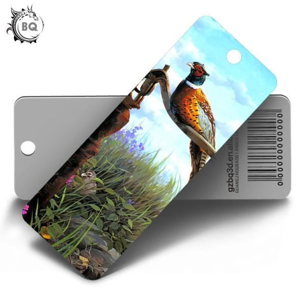 Eco - Friendly Kids 3D Lenticular Custom Plastic Bookmarks With 0.6mm PET For Gift / Premium