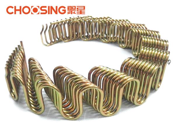 18'' Sofa Back Zig Zag Sofa Springs 2.8mm - 4.0mm Antirust Treatment With Black Color