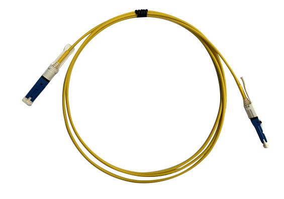 Fiber Optic Patch Cord/ CS Patch Cord/ 400G Network Transmission/ Push - Pull Rod Design/LSZH/  Yellow/
