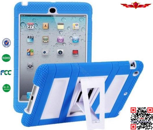 Hot Selling Brand New Import TPU+Silicone+PC Hybrid Hard Cover Case For Ipad Mini 2