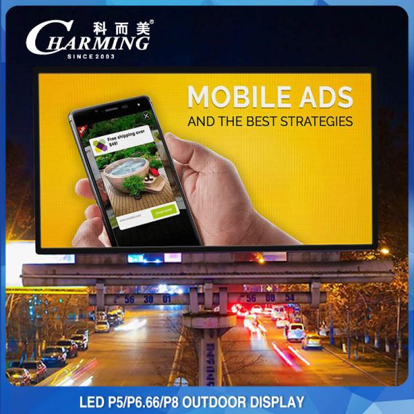 AC 110/220V Exibição de vídeo parede de LED para exterior 2K/4K liga de alumínio