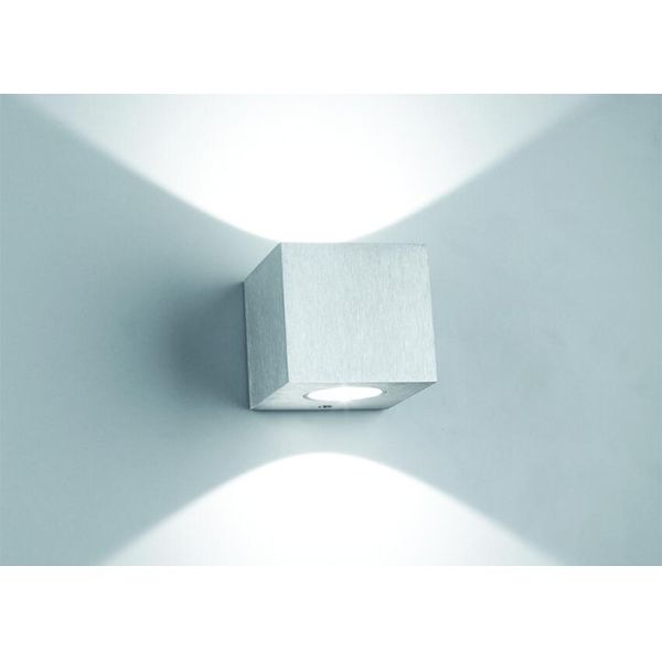 Indoor Square Up And Down LED Wall Lights Pure Aluminum 230V IP20