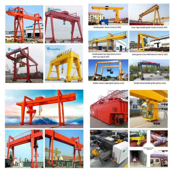 Портальная грузовая лебедка на портале с двойной балкой, гидравлический портал 30T 50T