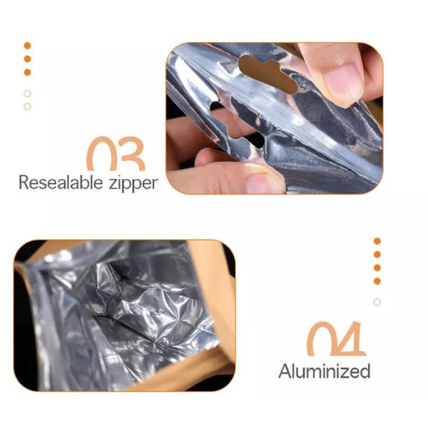 Custom 8 Sides Sealing Skittles Mylar , Child Proof Stand Up Pet Food Bags