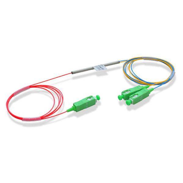 SC FBT do acoplador da fibra ótica da manutenção programada do divisor 1x2 FBT com o tubo de aço fundido