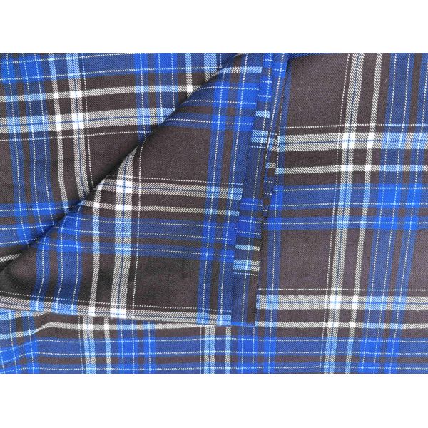 255GSM Direct Sale Anti Wrinkle Plaid Shirt Fabric Durable Easy Care for Business Casual Wear