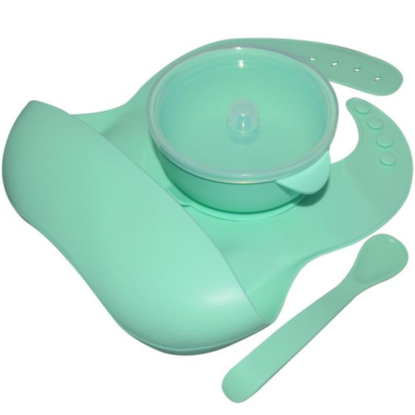 Kitchen Silicon Kids Baby Feeding Set MHC Customizable Lightweight