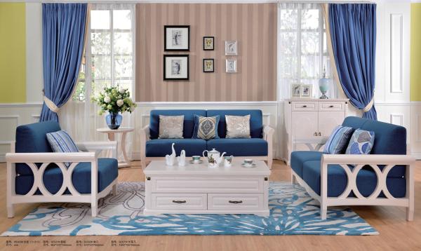 European Contemporary Style Living Room Furniture 1 + 2 + 3 Sofa Set