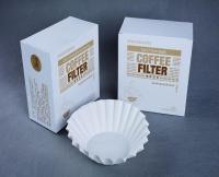 O filtro de café da cesta de 50 PCes descorou a cesta de papel descartável para o fabricante de café