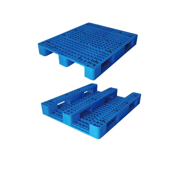 Páletes plásticas resistentes empilháveis do HDPE do Euro da pálete 1500Kg dos PP