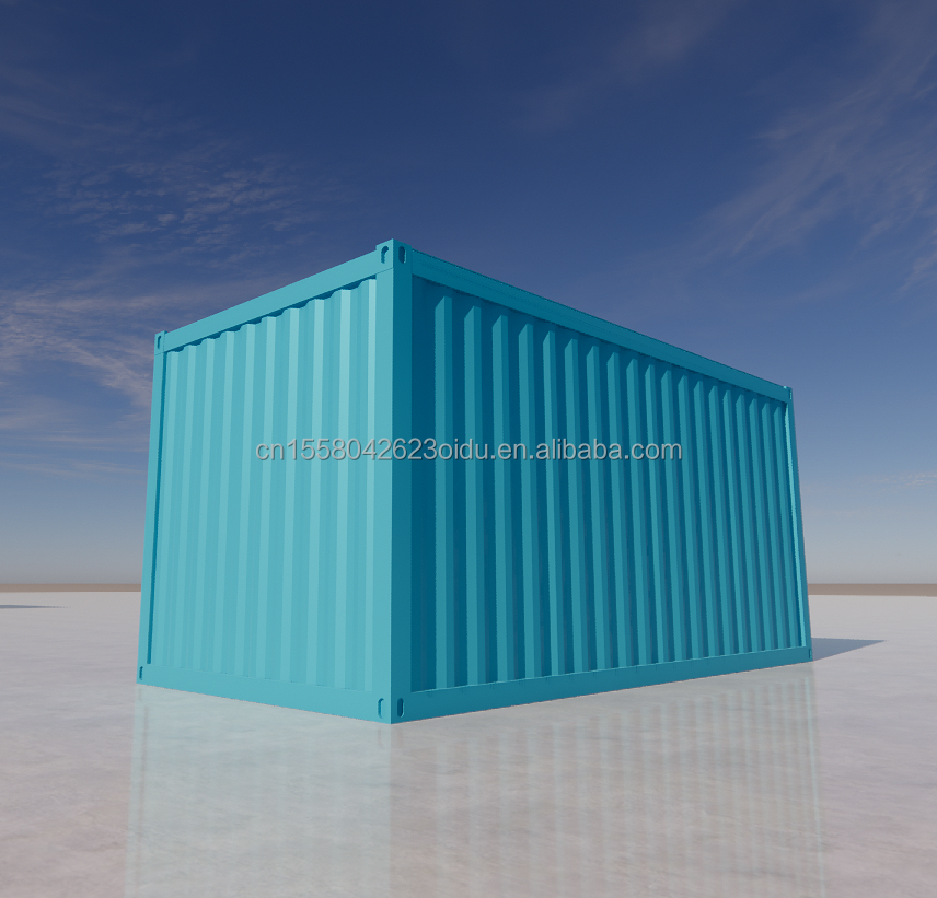 Outdoor 20ft Prefabricated Steel Structure Home House Container Flat Pack Houses Made of 50/75/100mm Wave Sandwich Panel