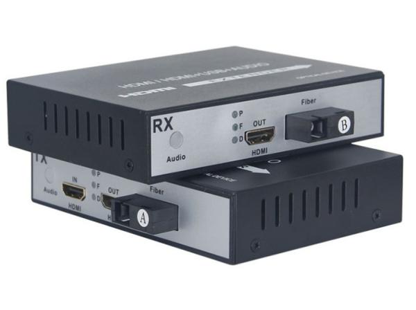 fibra do sinal de Digitas 20KM do prolongamento da fibra ótica de 1080P HDMI ao conversor dos meios de HDMI