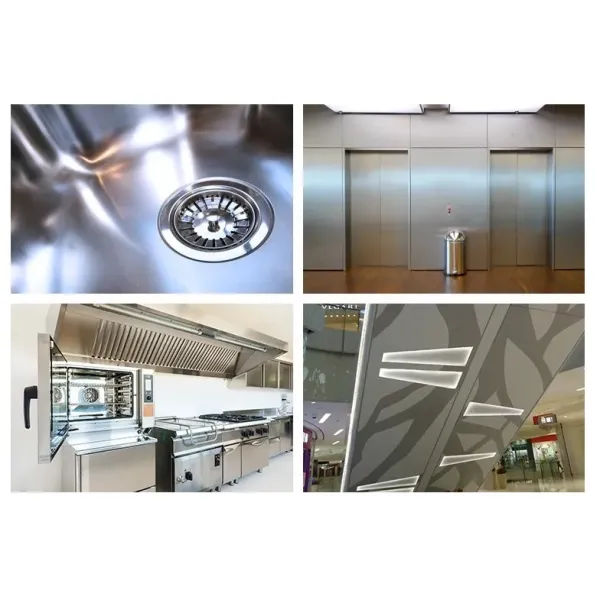 2B / BA Finish 304 Stainless Steel Plate Thickness 0.1mm - 3.0mm For Ordinary Environments