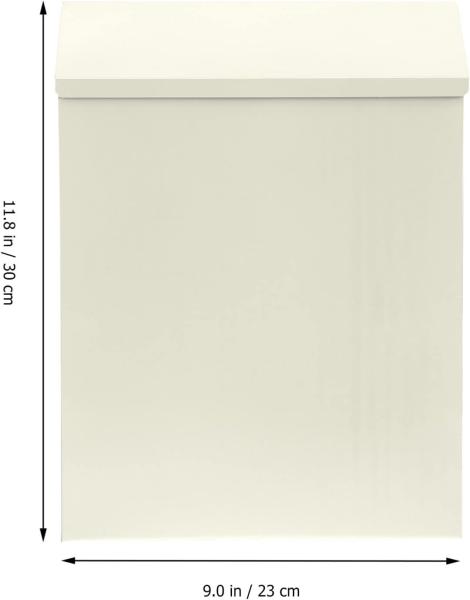 Caixa de correio montada em parede de metal com design moderno e construção resistente à água