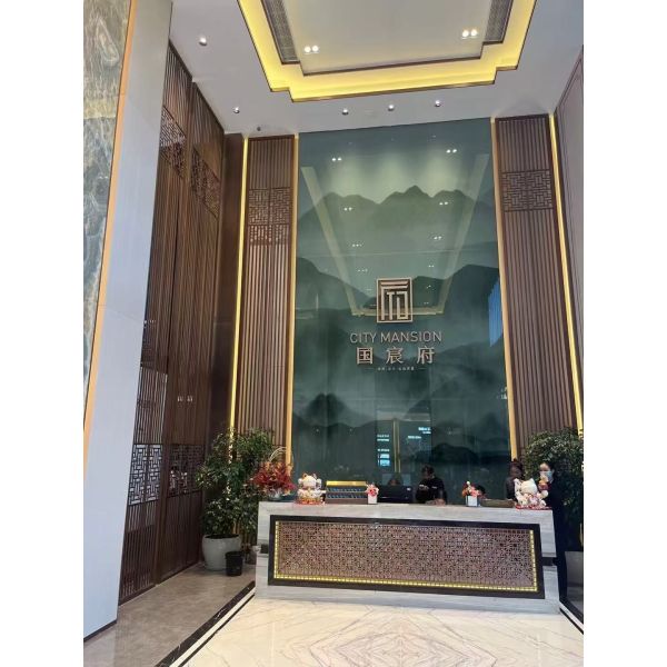 304 Grade Stainless Steel Screen Partition Laser Cut Geometric Patterns Metal Room Divider