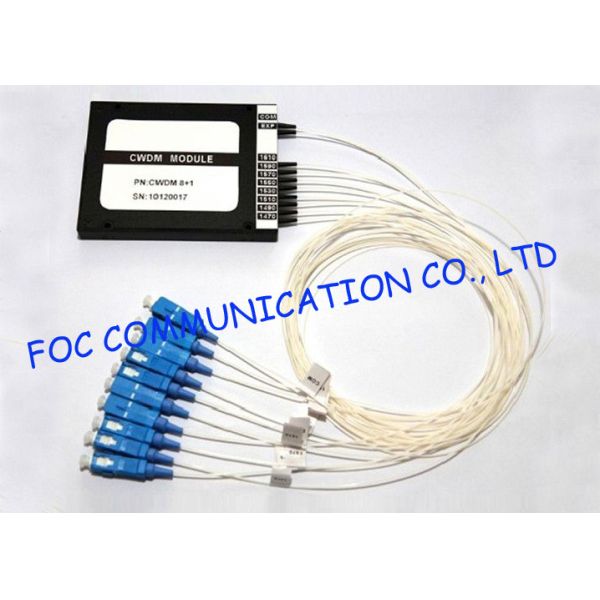 CWDM optical multiplexers Mux / Demux Module 8 + 1 Channel High Isolation