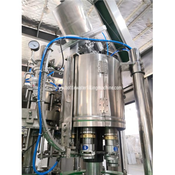 Rinser Filler Cacpper 1000bph Glass Milk Bottle Soda Filling Machine