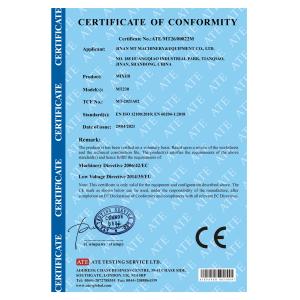 Jinan MT Machinery & Equipment Co., Ltd. Сертификации