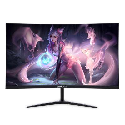 Gaming Monitor 27 Inch Curved IPS Widescreen Monitor With VGA DVI Input