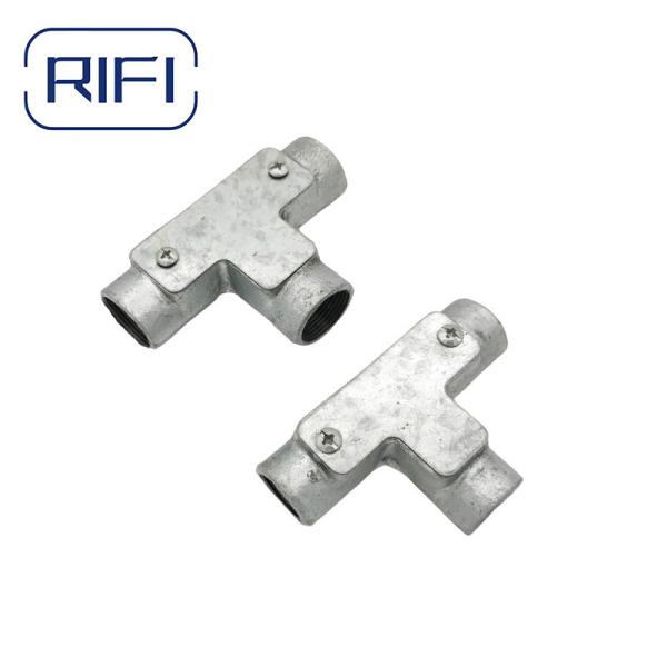 Acessórios de conduta GI galvanizados a quente 20 mm Acessórios de cotovelo de conduta BS4568