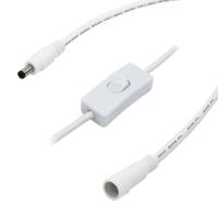 2.1 mm x 5.5 mm Cable de extensão DC de mulher para homem 3ft 20AWG