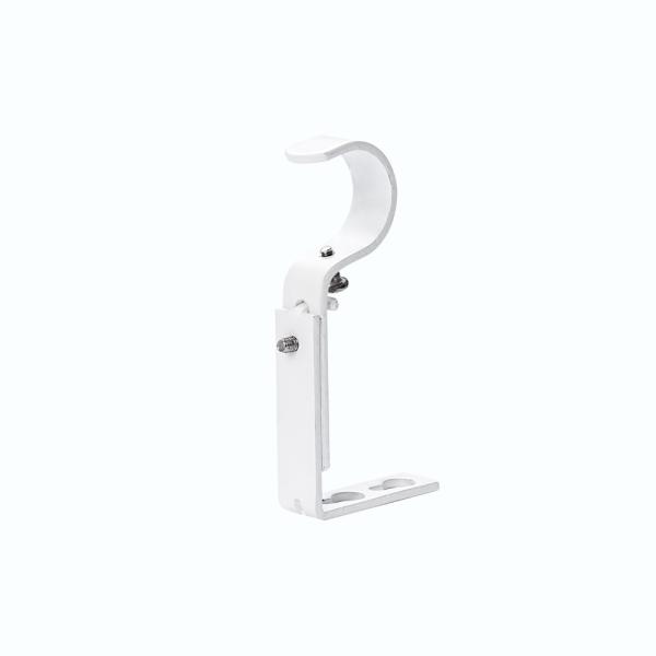 Crown Shape Transparent Acrylic Curtain Rod Accessories Single Bracket 25mm Diameter Custom