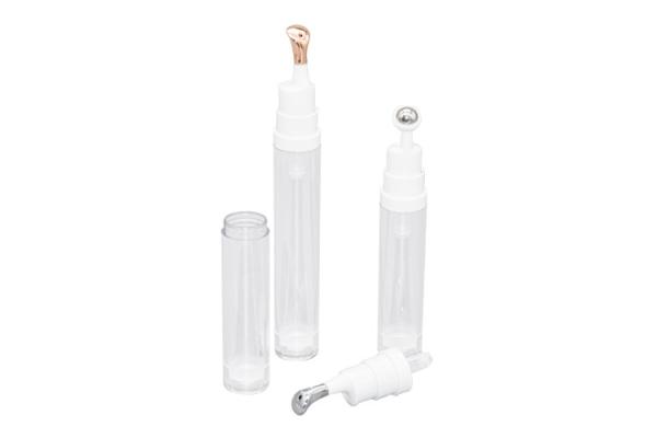 10ml 15ml PETG Roller Ball Massage Eye Cream Airless Pump Bottles Zinc Alloy Pump Head