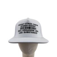 Logo fait sur commande en gros d'impression de broderie de casquette de baseball de blanc de chapeau de camionneurs