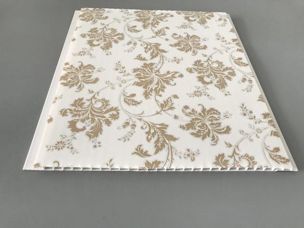 10 Inch Gold Leaf Ceiling PVC Panels Easy to Connect For Wall and Ceiling