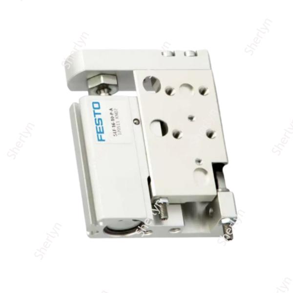 Space Optimized Mini Linear Drive FESTO SLF-10-30-P-A 170507, 10Bore 30Stroke Oxidized Aluminum Ball Bearing Guided Cylinder With Tunable End Stop Cushion
